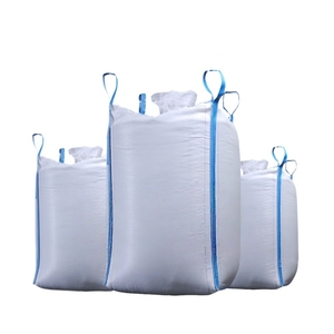 Hot Heavy Duty 1 Ton 2 Ton FIBC Jumbo Bulk Bag UV Treated 4 Cross-Corner Loops 1000kg 2000kg for Sand Cement Grain Construction