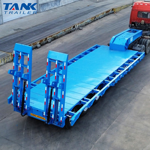 Lowbed Semi Trailer 3 Axle with Container Locks