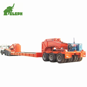 Precast Concrete Girder Carrier Dolly Lowboy Semi Trailer with 3+3 Axles