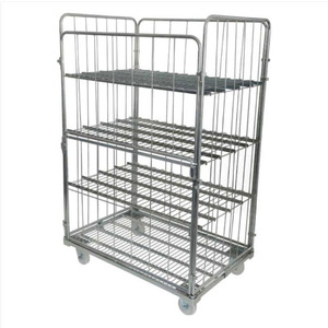 4 Sided Security Design Nestable Steel Logistics Equipment Galvanized 500kg
